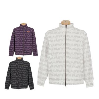 ピン PING　メンズ 総柄ロゴ 2WAY フルジップ ブルゾン 621-5220801　2025年モデル 詳細1