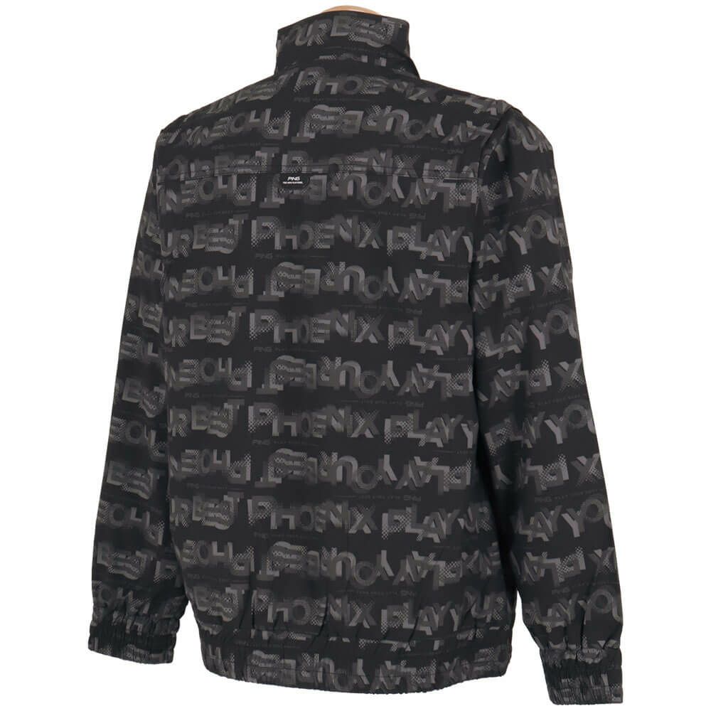 ピン PING　メンズ 総柄ロゴ 2WAY フルジップ ブルゾン 621-5220801　2025年モデル 詳細1 詳細3