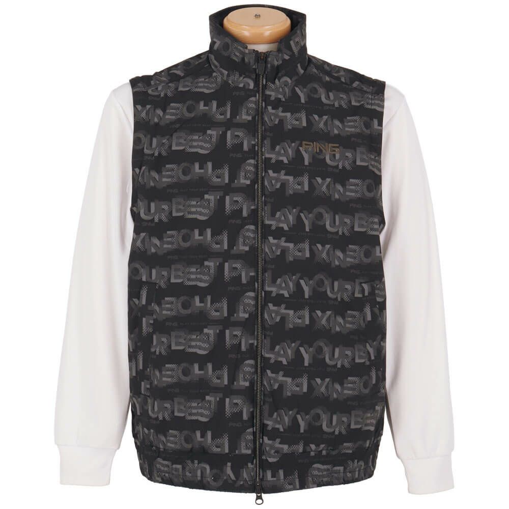 ピン PING　メンズ 総柄ロゴ 2WAY フルジップ ブルゾン 621-5220801　2025年モデル 詳細1 詳細5