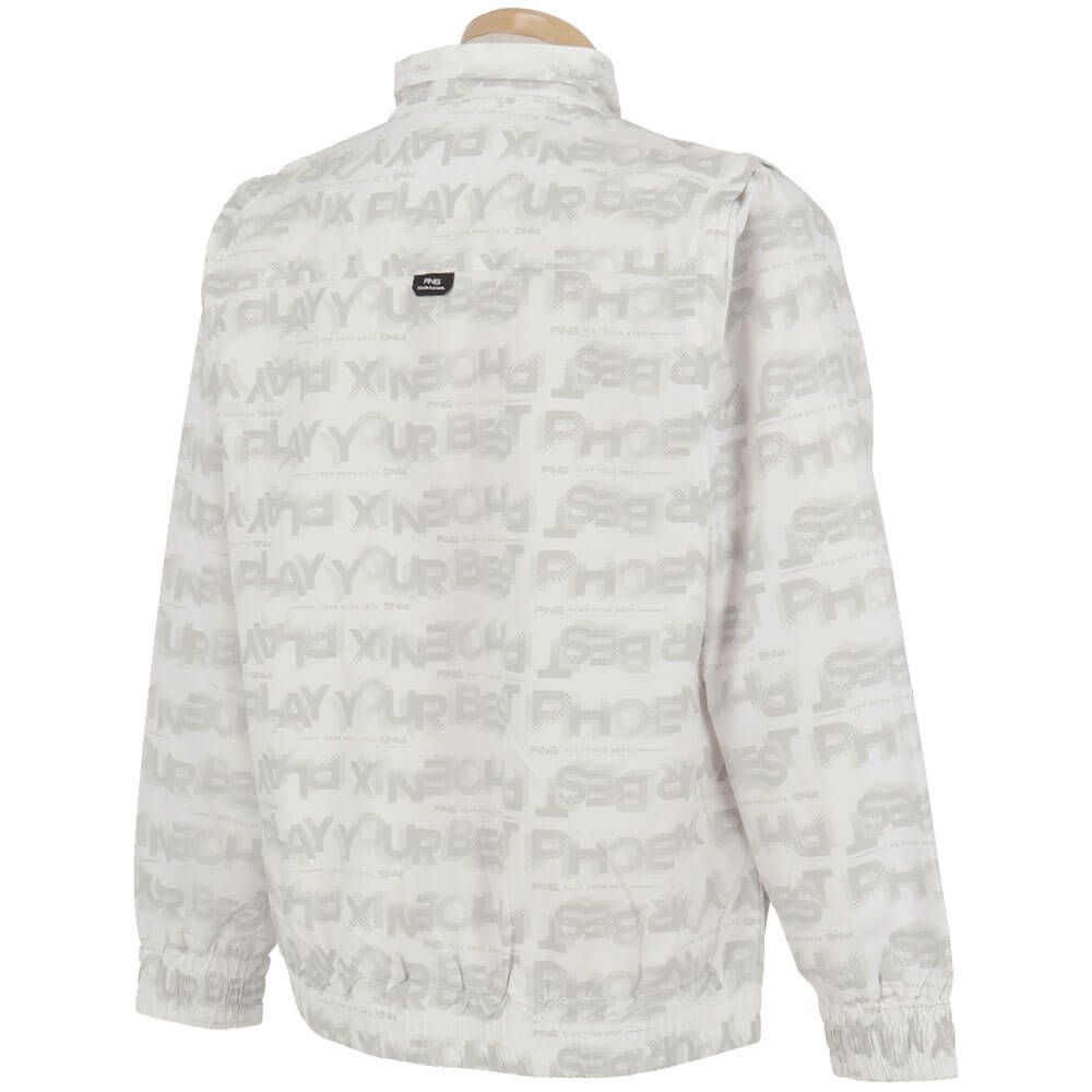 ピン PING　メンズ 総柄ロゴ 2WAY フルジップ ブルゾン 621-5220801　2025年モデル 詳細1 詳細7