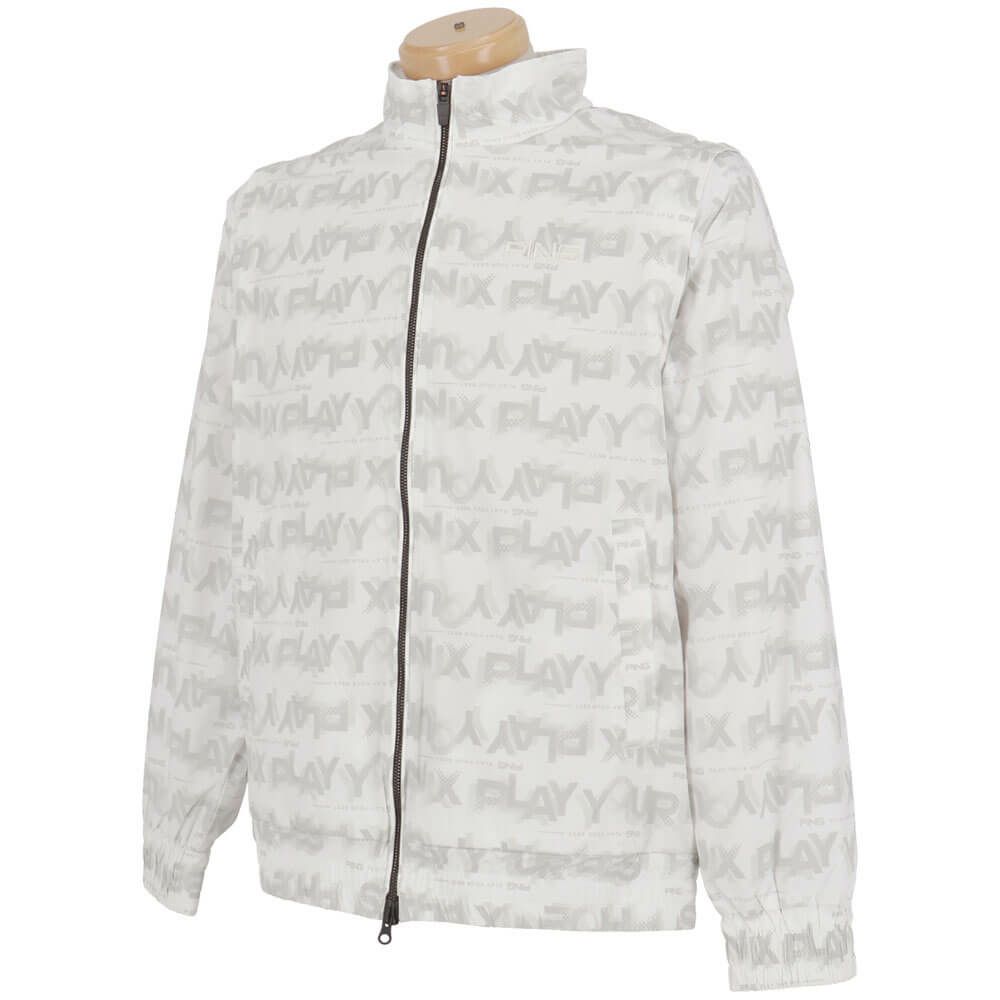 ピン PING　メンズ 総柄ロゴ 2WAY フルジップ ブルゾン 621-5220801　2025年モデル 詳細1 詳細8