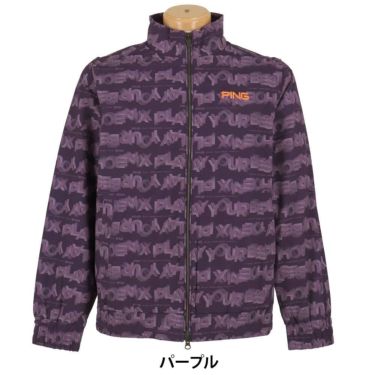 ピン PING　メンズ 総柄ロゴ 2WAY フルジップ ブルゾン 621-5220801　2025年モデル 詳細1 詳細10
