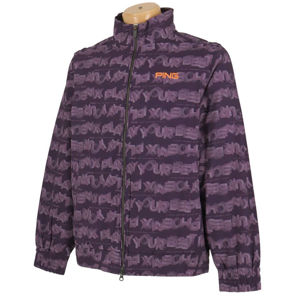 ピン PING　メンズ 総柄ロゴ 2WAY フルジップ ブルゾン 621-5220801　2025年モデル 詳細1 詳細12