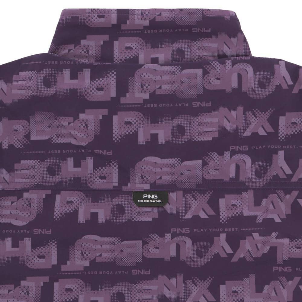 ピン PING　メンズ 総柄ロゴ 2WAY フルジップ ブルゾン 621-5220801　2025年モデル 詳細1 詳細15