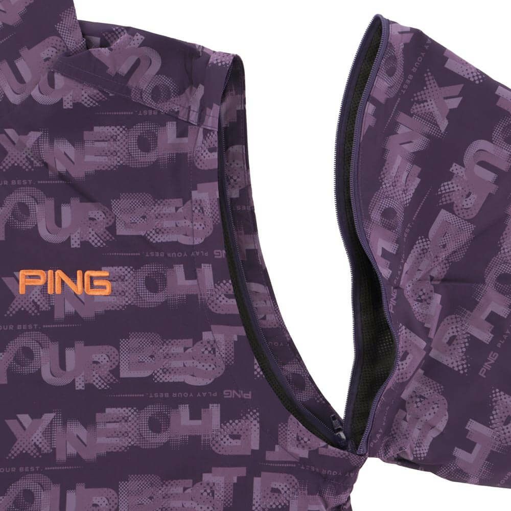 ピン PING　メンズ 総柄ロゴ 2WAY フルジップ ブルゾン 621-5220801　2025年モデル 詳細1 詳細17