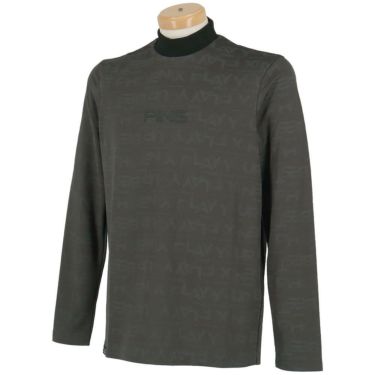 ピン PING　メンズ ロゴジャカード 長袖 ハイネック シャツ 621-5266900　2025年モデル 詳細1 詳細4