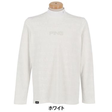 ピン PING　メンズ ロゴジャカード 長袖 ハイネック シャツ 621-5266900　2025年モデル 詳細1 詳細5