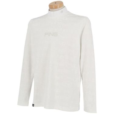 ピン PING　メンズ ロゴジャカード 長袖 ハイネック シャツ 621-5266900　2025年モデル 詳細1 詳細7