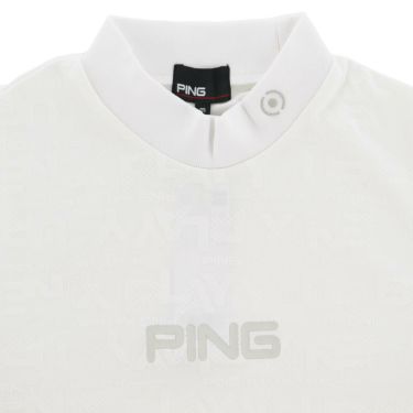 ピン PING　メンズ ロゴジャカード 長袖 ハイネック シャツ 621-5266900　2025年モデル 詳細1 詳細8