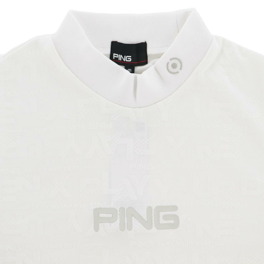 ピン PING　メンズ ロゴジャカード 長袖 ハイネック シャツ 621-5266900　2025年モデル 詳細1 詳細8