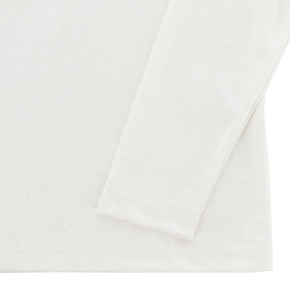 ピン PING　メンズ ロゴジャカード 長袖 ハイネック シャツ 621-5266900　2025年モデル 詳細1 詳細9