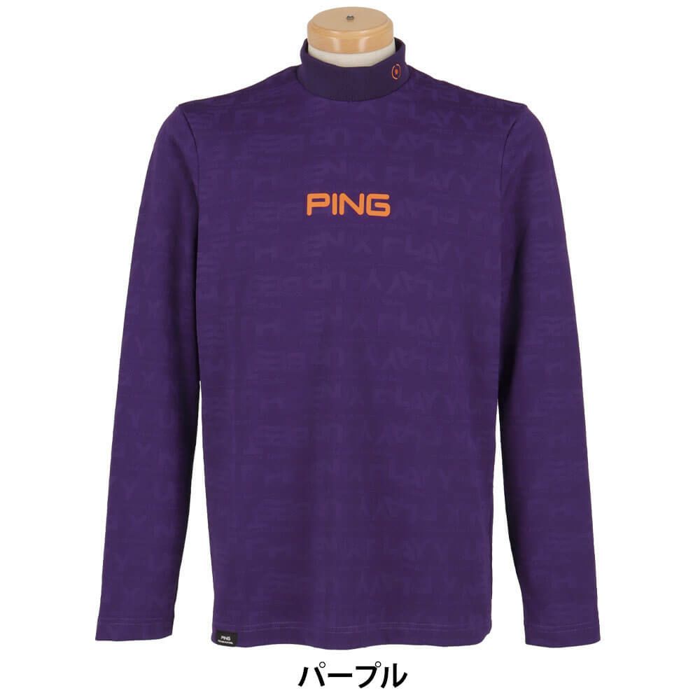 ピン PING　メンズ ロゴジャカード 長袖 ハイネック シャツ 621-5266900　2025年モデル 詳細1 詳細11