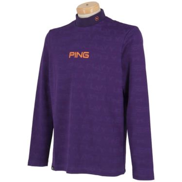 ピン PING　メンズ ロゴジャカード 長袖 ハイネック シャツ 621-5266900　2025年モデル 詳細1 詳細13