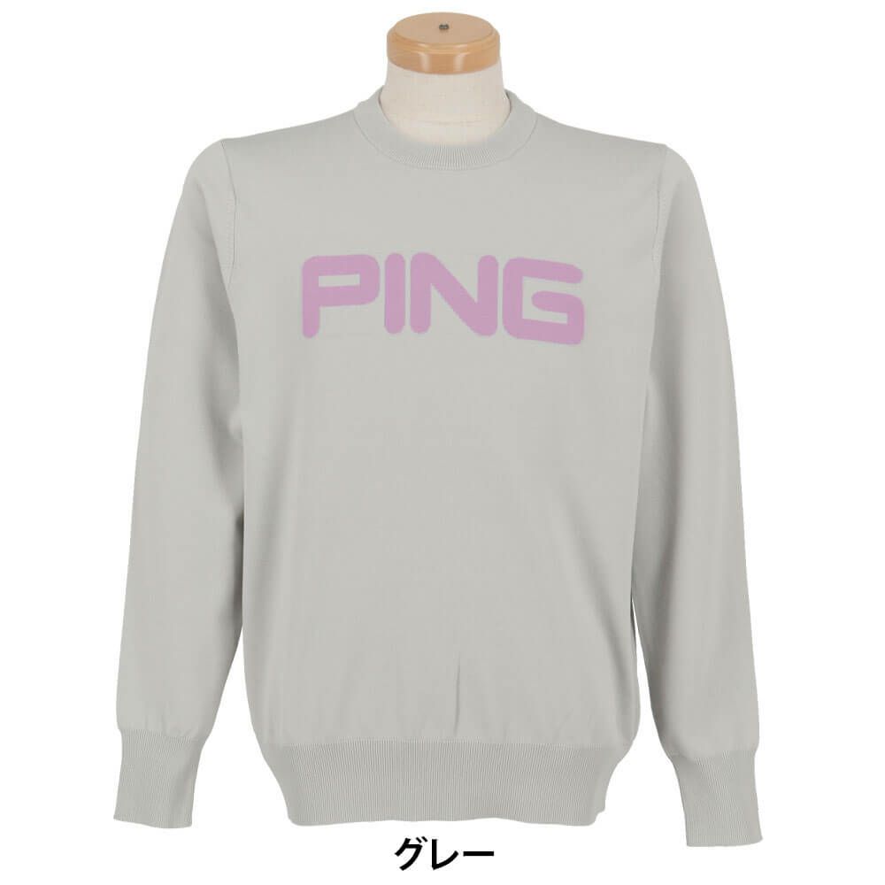 ピン PING　メンズ 長袖 クルーネック ニット プルオーバー 621-5270903　2025年モデル 詳細1 詳細3