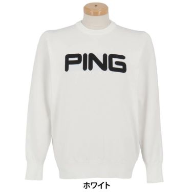 ピン PING　メンズ 長袖 クルーネック ニット プルオーバー 621-5270903　2025年モデル 詳細1 詳細4