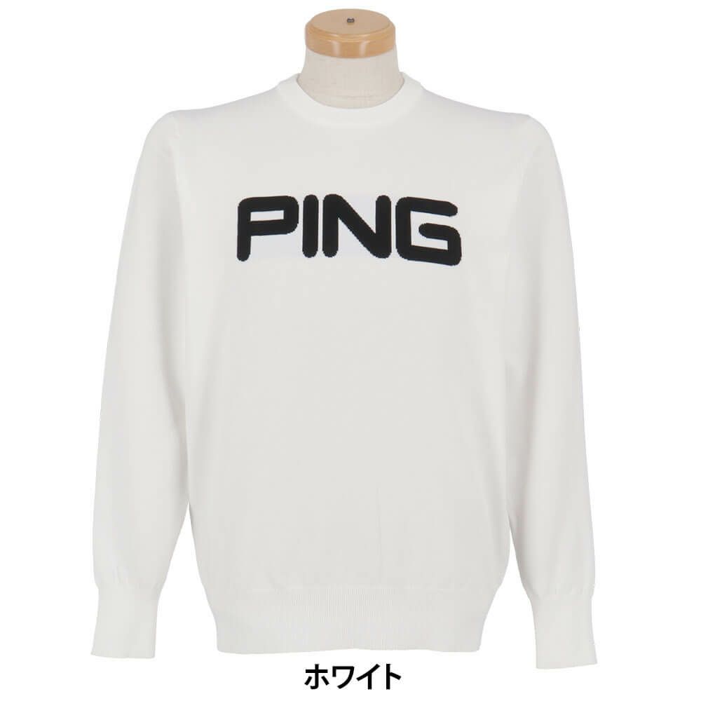 ピン PING　メンズ 長袖 クルーネック ニット プルオーバー 621-5270903　2025年モデル 詳細1 詳細4