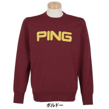 ピン PING　メンズ 長袖 クルーネック ニット プルオーバー 621-5270903　2025年モデル 詳細1 詳細6