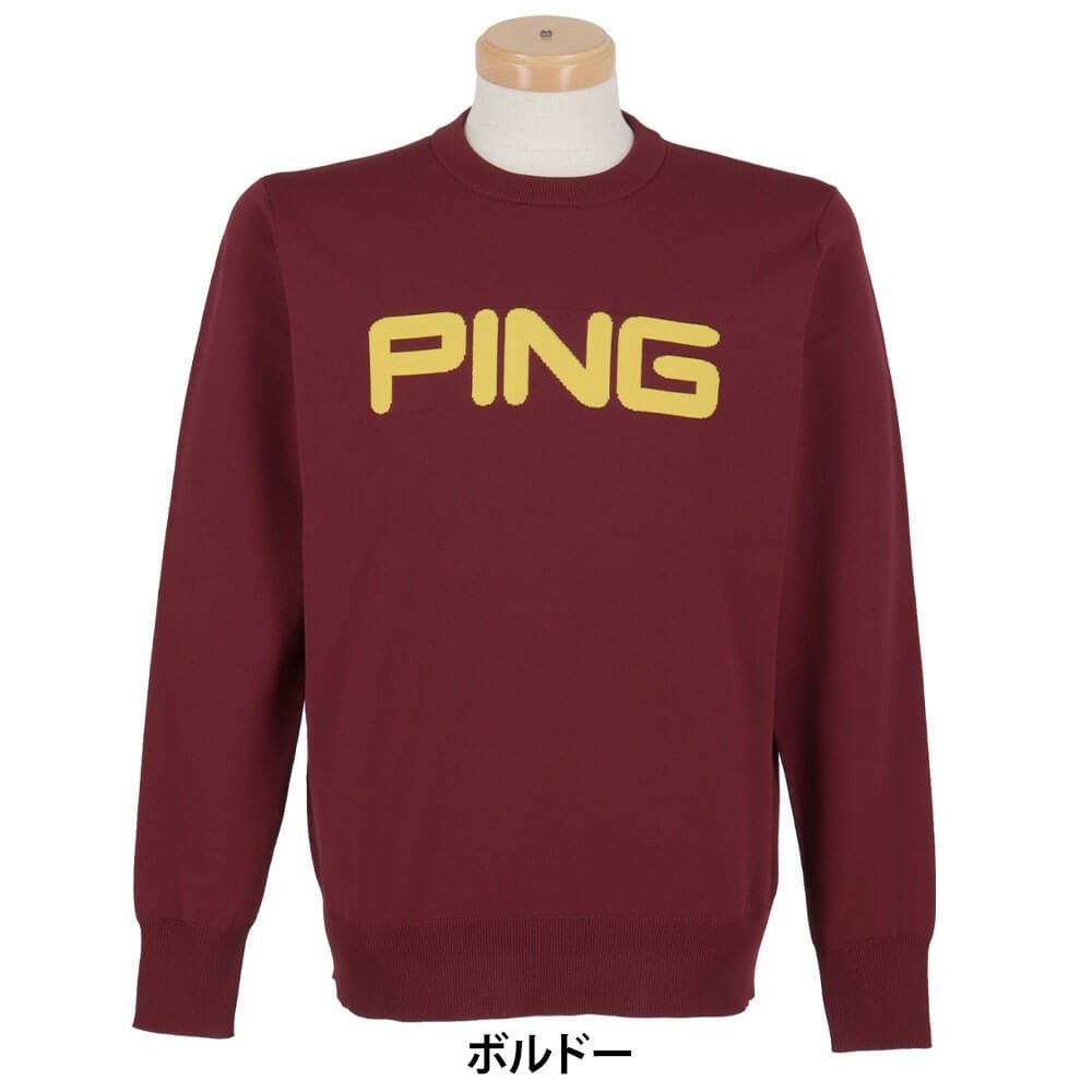 ピン PING　メンズ 長袖 クルーネック ニット プルオーバー 621-5270903　2025年モデル 詳細1 詳細6