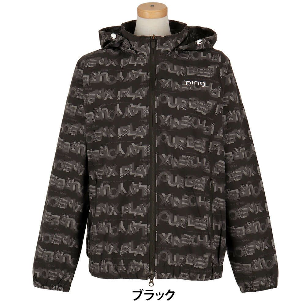 ピン PING　レディース 総柄ロゴ 長袖 フルジップ ブルゾン 622-5220801　2025年モデル 詳細1 詳細2