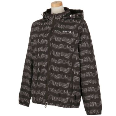 ピン PING　レディース 総柄ロゴ 長袖 フルジップ ブルゾン 622-5220801　2025年モデル 詳細1 詳細4