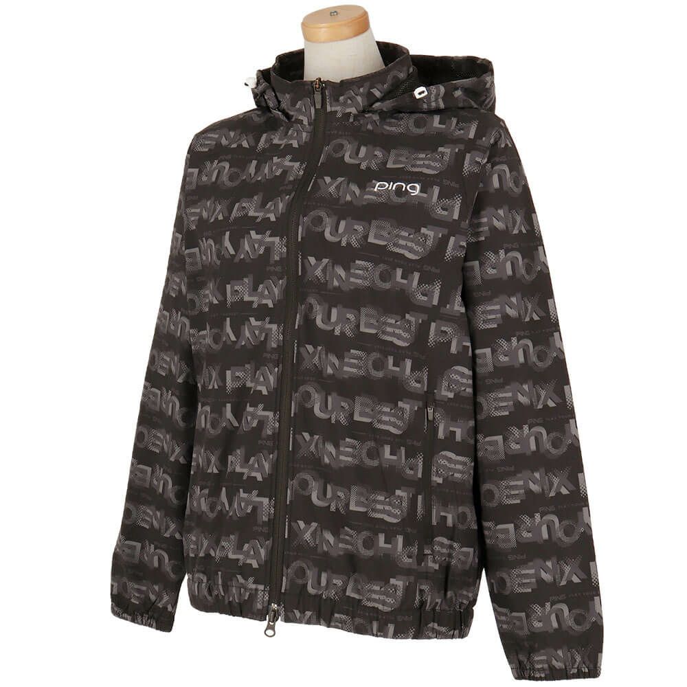 ピン PING　レディース 総柄ロゴ 長袖 フルジップ ブルゾン 622-5220801　2025年モデル 詳細1 詳細4