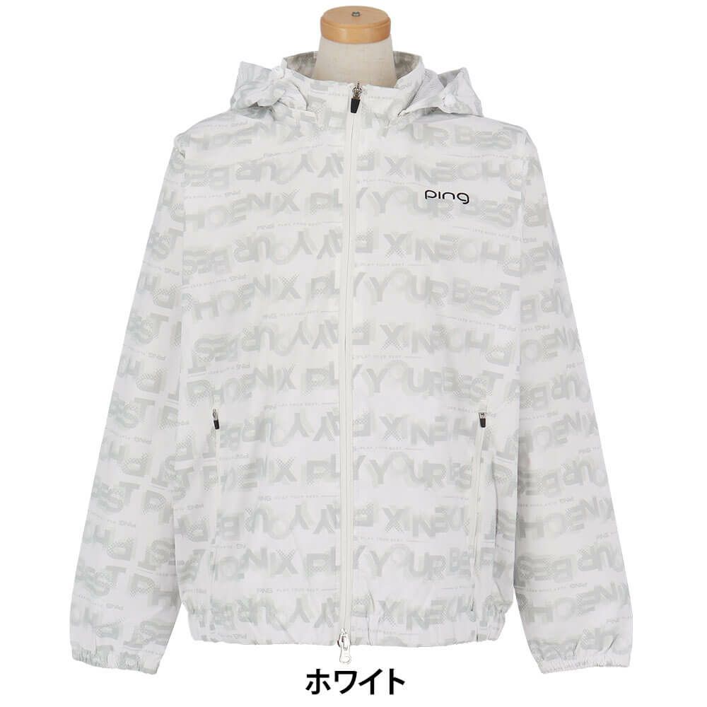 ピン PING　レディース 総柄ロゴ 長袖 フルジップ ブルゾン 622-5220801　2025年モデル 詳細1 詳細5