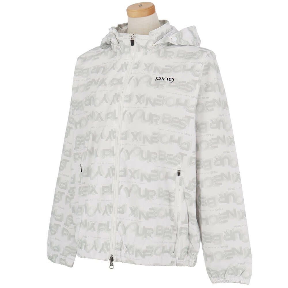 ピン PING　レディース 総柄ロゴ 長袖 フルジップ ブルゾン 622-5220801　2025年モデル 詳細1 詳細7
