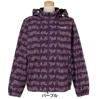 ピン PING　レディース 総柄ロゴ 長袖 フルジップ ブルゾン 622-5220801　2025年モデル 詳細1 詳細8