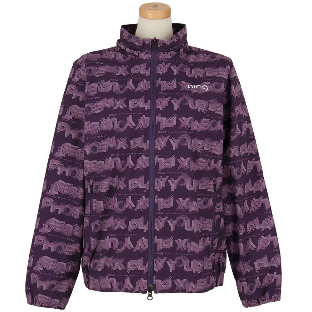 ピン PING　レディース 総柄ロゴ 長袖 フルジップ ブルゾン 622-5220801　2025年モデル 詳細1 詳細11