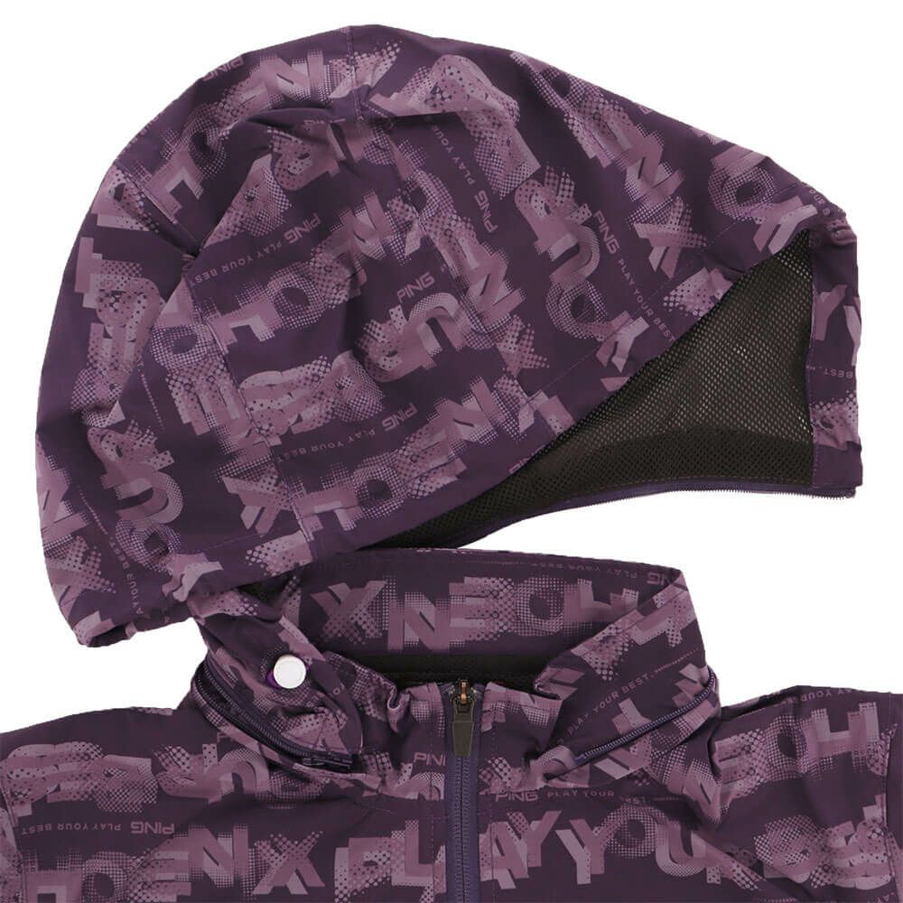 ピン PING　レディース 総柄ロゴ 長袖 フルジップ ブルゾン 622-5220801　2025年モデル 詳細1 詳細12