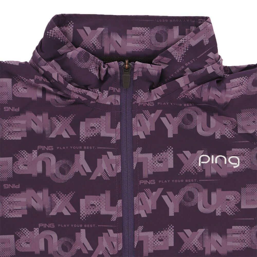ピン PING　レディース 総柄ロゴ 長袖 フルジップ ブルゾン 622-5220801　2025年モデル 詳細1 詳細13
