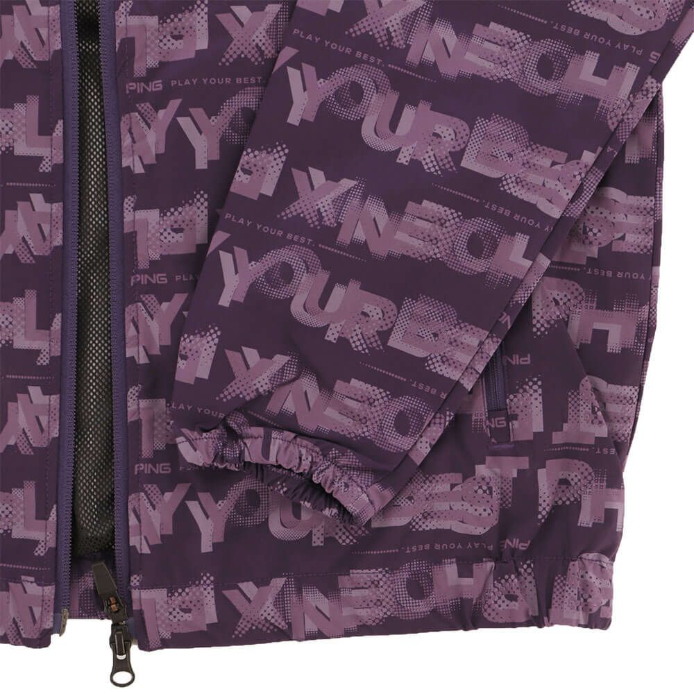 ピン PING　レディース 総柄ロゴ 長袖 フルジップ ブルゾン 622-5220801　2025年モデル 詳細1 詳細14