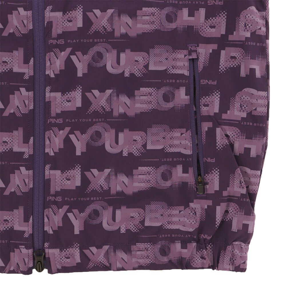 ピン PING　レディース 総柄ロゴ 長袖 フルジップ ブルゾン 622-5220801　2025年モデル 詳細1 詳細15