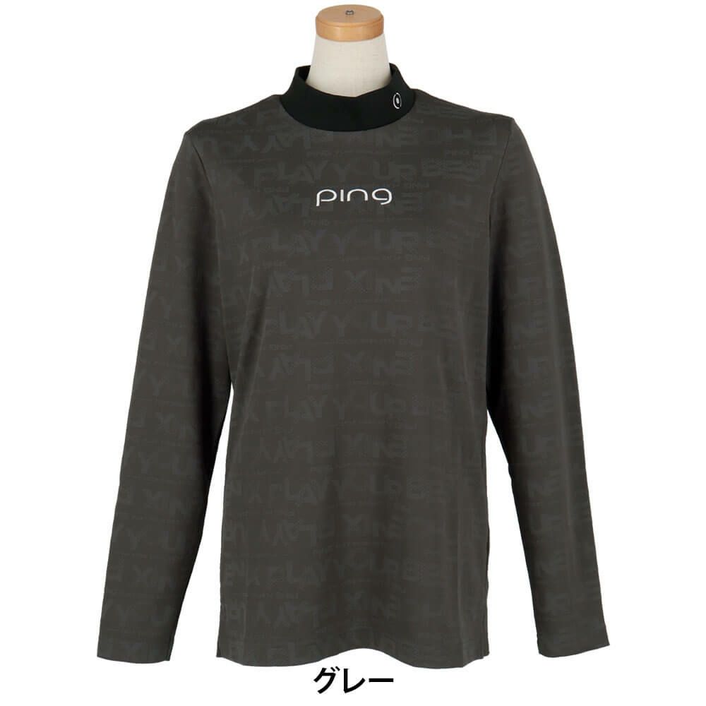 ピン PING　レディース ロゴジャカード 長袖 ハイネック シャツ 622-5266900　2025年モデル 詳細1 詳細2