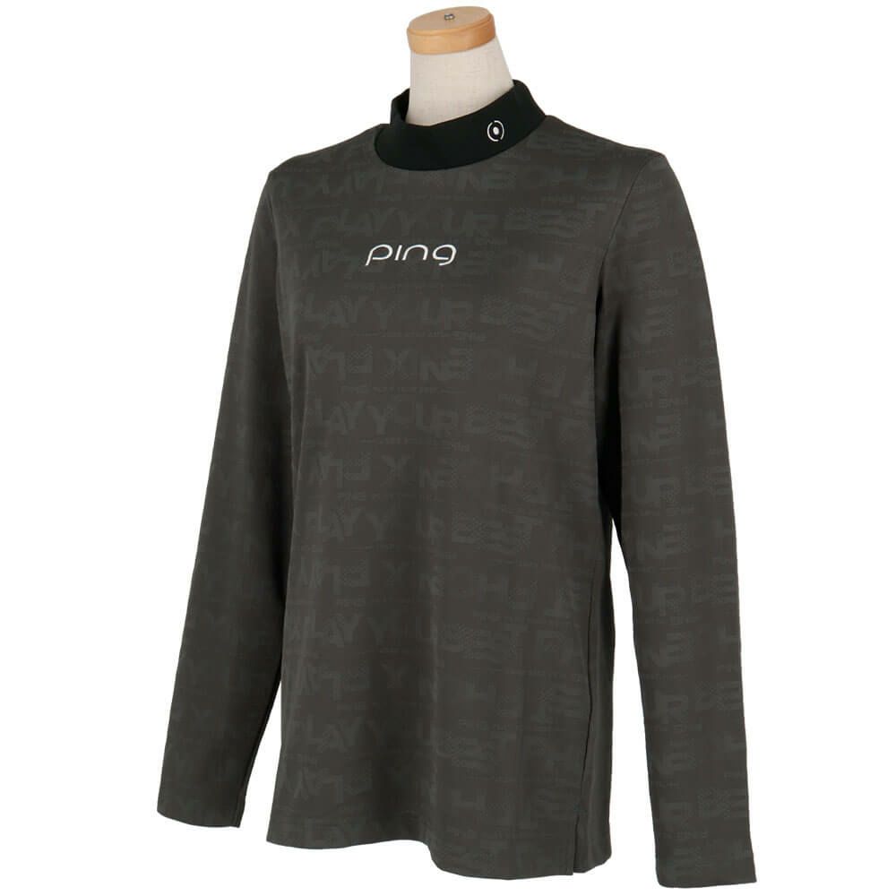 ピン PING　レディース ロゴジャカード 長袖 ハイネック シャツ 622-5266900　2025年モデル 詳細1 詳細4