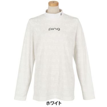 ピン PING　レディース ロゴジャカード 長袖 ハイネック シャツ 622-5266900　2025年モデル 詳細1 詳細7