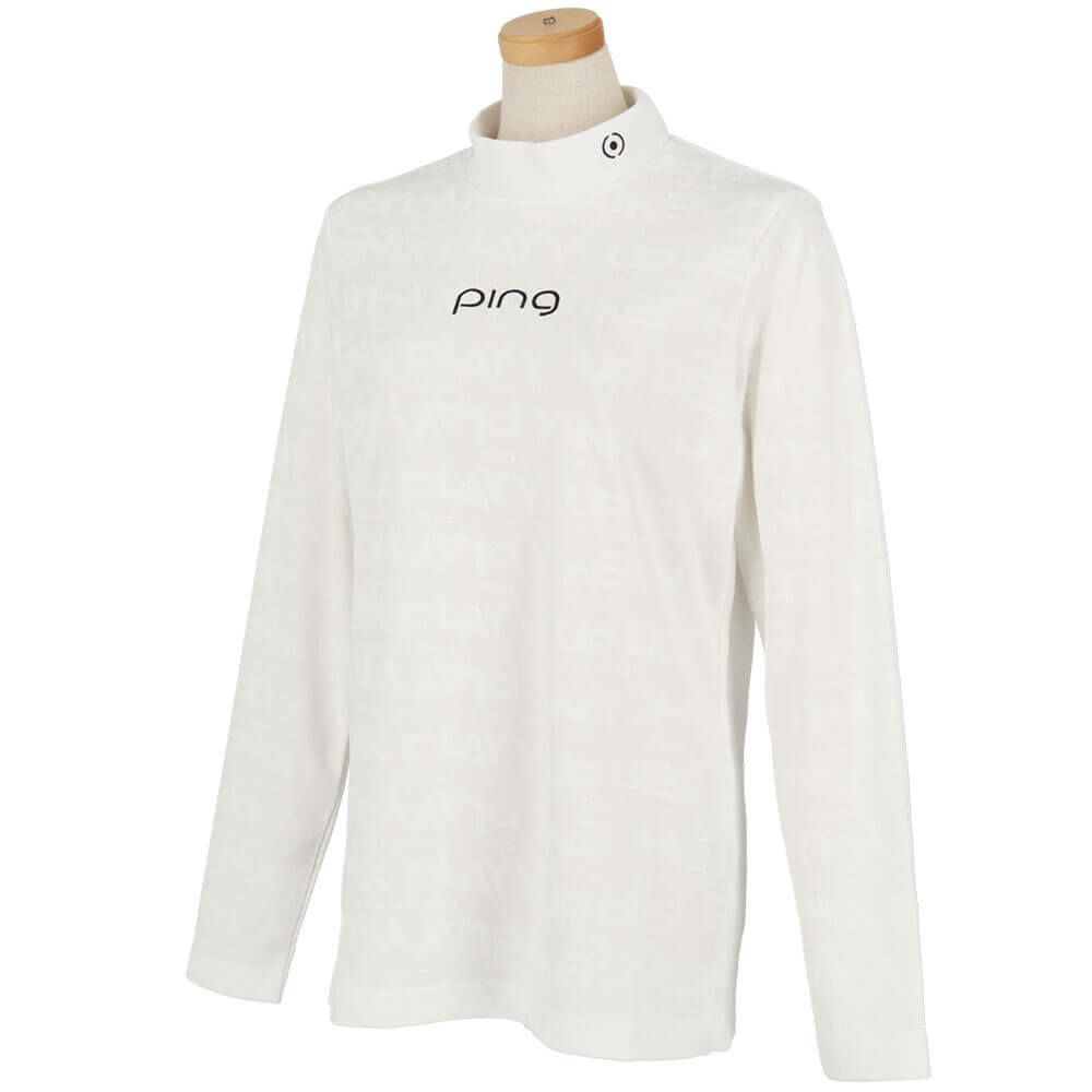 ピン PING　レディース ロゴジャカード 長袖 ハイネック シャツ 622-5266900　2025年モデル 詳細1 詳細9