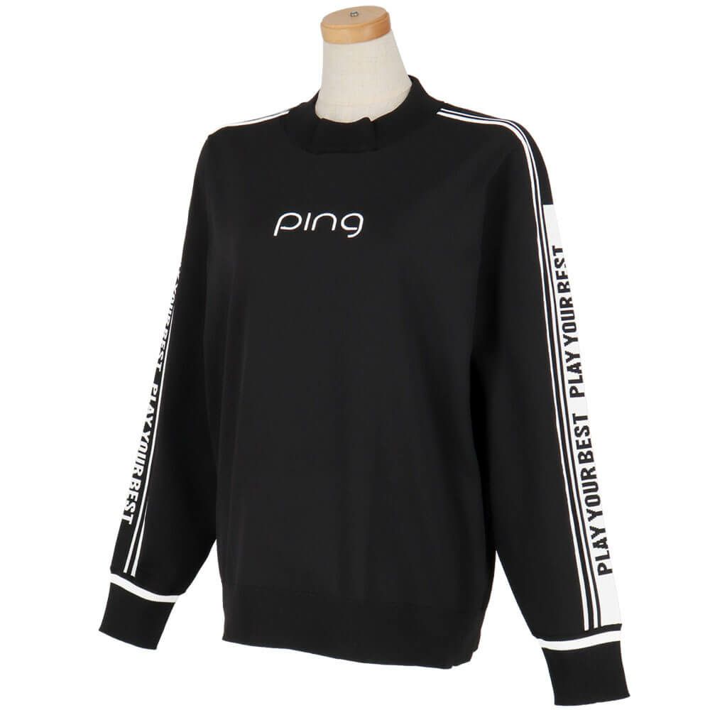 ピン PING　レディース ロゴジャカード 長袖 ハイネック ニット プルオーバー 622-5275800　2025年モデル 詳細1 詳細4