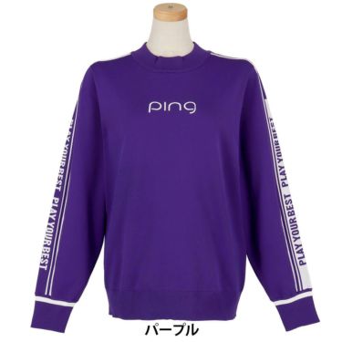 ピン PING　レディース ロゴジャカード 長袖 ハイネック ニット プルオーバー 622-5275800　2025年モデル 詳細1 詳細10