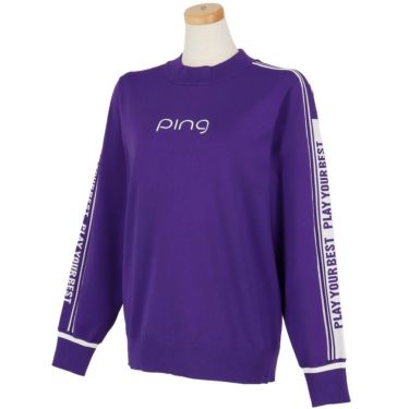 ピン PING　レディース ロゴジャカード 長袖 ハイネック ニット プルオーバー 622-5275800　2025年モデル 詳細1 詳細12