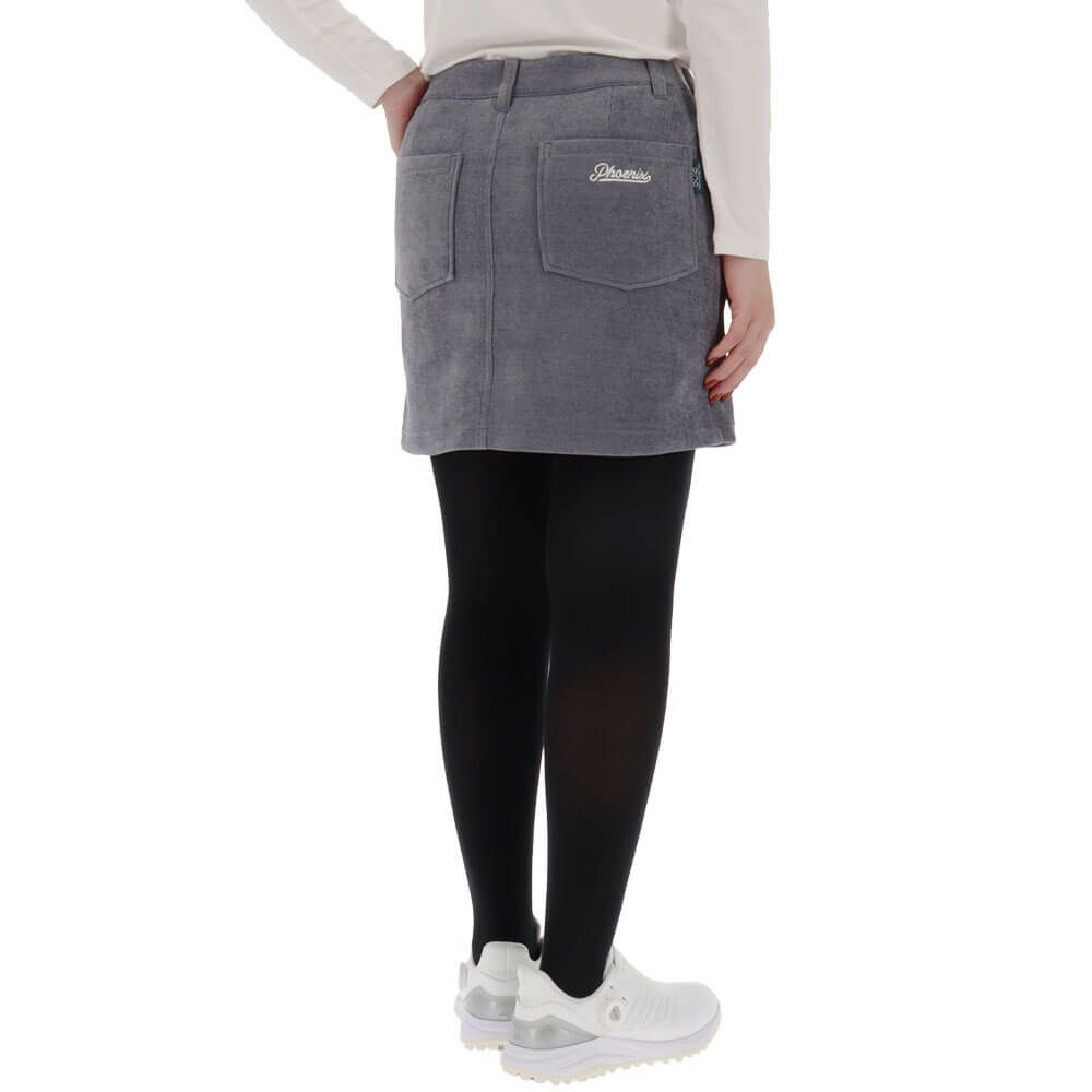 ピン PING　レディース 全方向ストレッチ ニットコーデュロイ 台形 スカート 622-5234901　2025年モデル 詳細1 詳細3