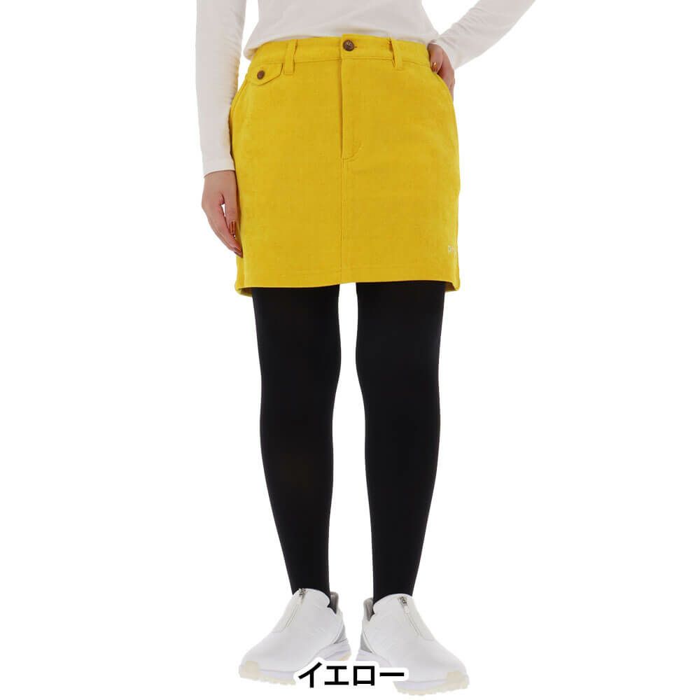 ピン PING　レディース 全方向ストレッチ ニットコーデュロイ 台形 スカート 622-5234901　2025年モデル 詳細1 詳細11