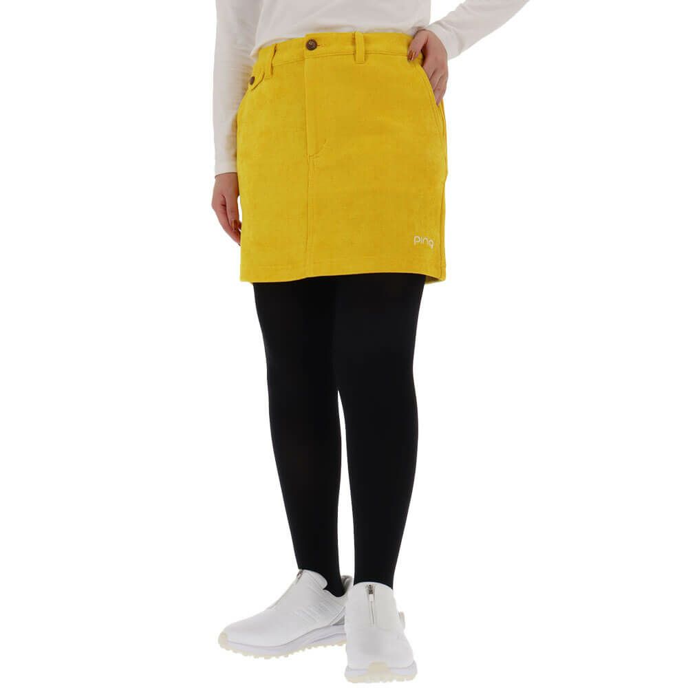 ピン PING　レディース 全方向ストレッチ ニットコーデュロイ 台形 スカート 622-5234901　2025年モデル 詳細1 詳細13