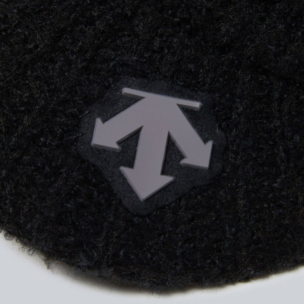 デサントゴルフ DESCENTE GOLF　レディース ツバ付 シャギー ニットキャップ DG5FCP00L BK00 ブラック　2025年モデル ブラック 詳細3