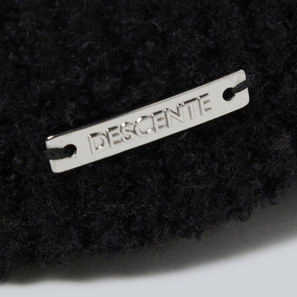 デサントゴルフ DESCENTE GOLF　レディース ツバ付 シャギー ニットキャップ DG5FCP00L BK00 ブラック　2025年モデル ブラック 詳細4