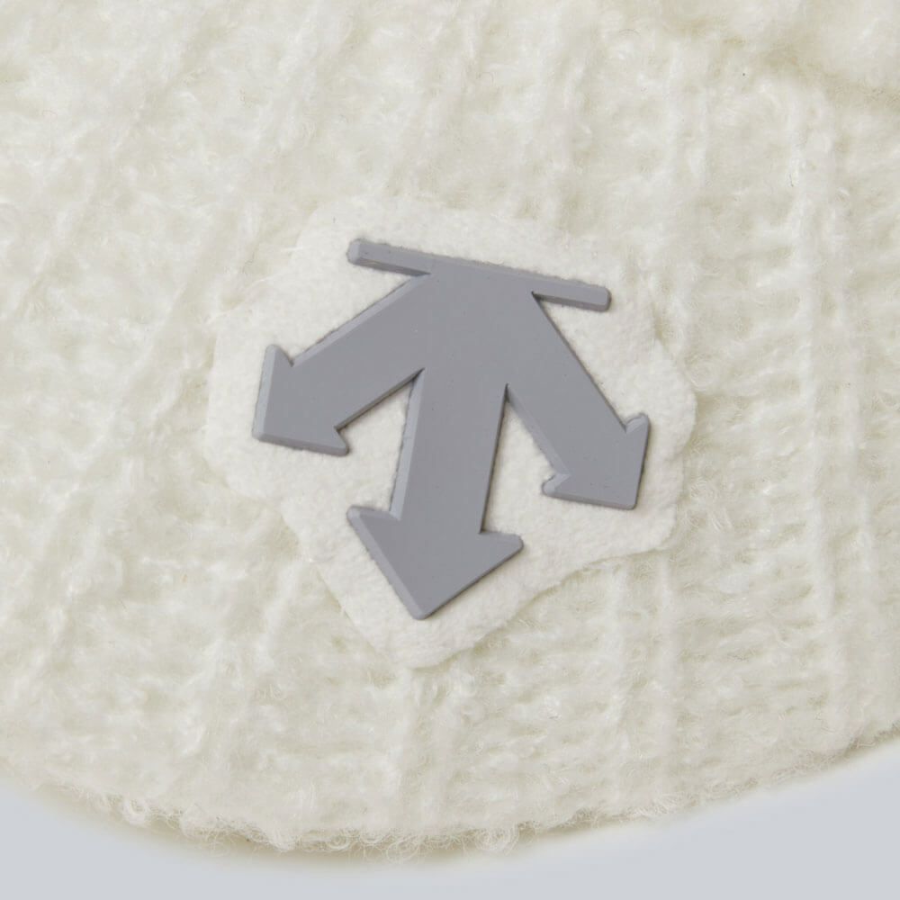 デサントゴルフ DESCENTE GOLF　レディース ツバ付 シャギー ニットキャップ DG5FCP00L WH00 ホワイト　2025年モデル ホワイト 詳細3