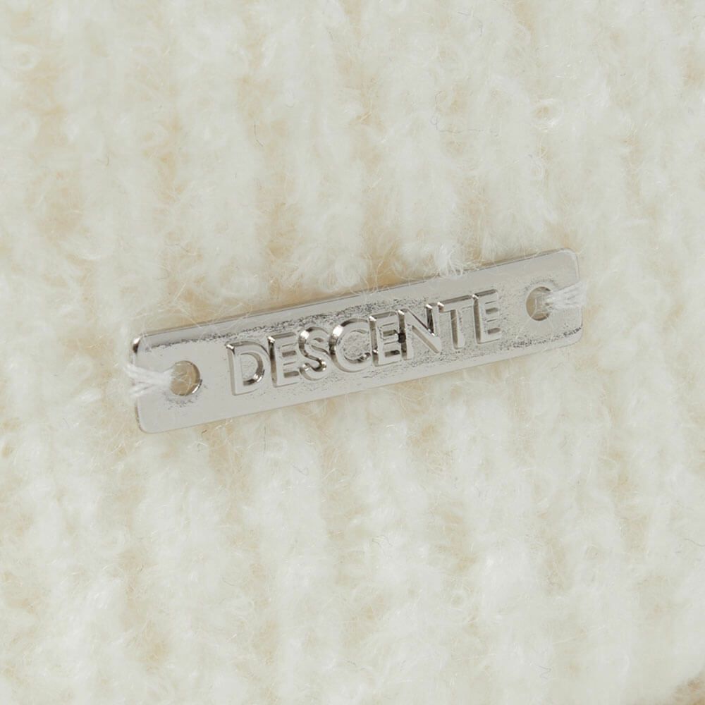 デサントゴルフ DESCENTE GOLF　レディース ツバ付 シャギー ニットキャップ DG5FCP00L WH00 ホワイト　2025年モデル ホワイト 詳細4