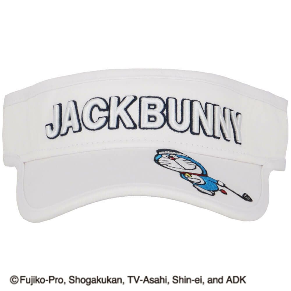 ジャックバニー Jack Bunny!!　ドラえもん MY UNIFORM バイザー 262-5287042 030 ホワイト　2025年モデル ホワイト