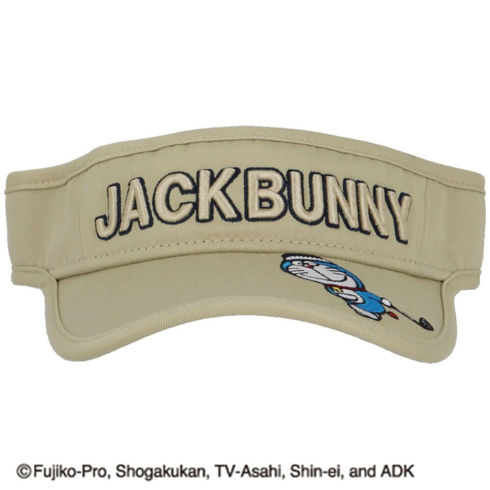 ジャックバニー Jack Bunny!!　ドラえもん MY UNIFORM バイザー 262-5287042 040 ベージュ　2025年モデル ベージュ