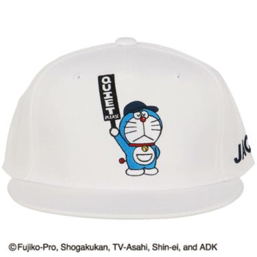 ジャックバニー Jack Bunny!!　ドラえもん MY UNIFORM 平つばキャップ 262-5287043 030 ホワイト　2025年モデル ホワイト